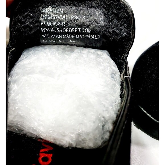 Embossed Slipon Damask Loafer Calypso Loafer Shoes Youth Size 12M Black #466157 - Picture 10 of 11